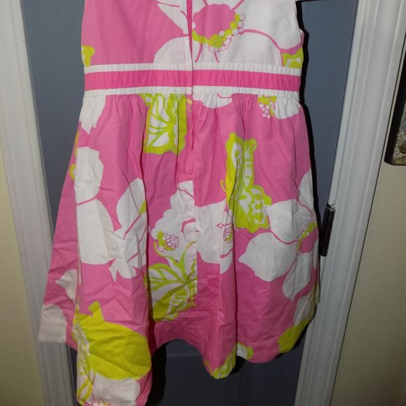 Lilly Pulitzer Mini Gosling Pink W/Flowers Dress - Picture 3 of 3